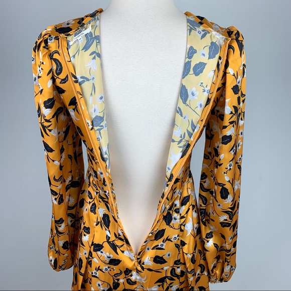 Tularosa Brixton Marigold Blossom Floral Dress XS - Picture 8 of 13